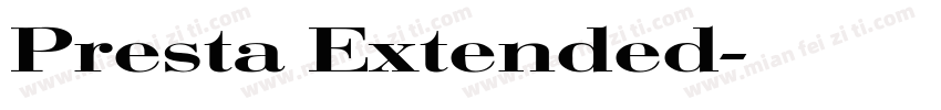 Presta Extended字体转换